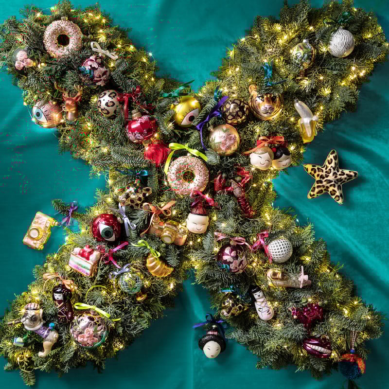 Kerstbal tijger - ø9 cm