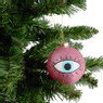 Kerstbal EYE - roze - 8 cm