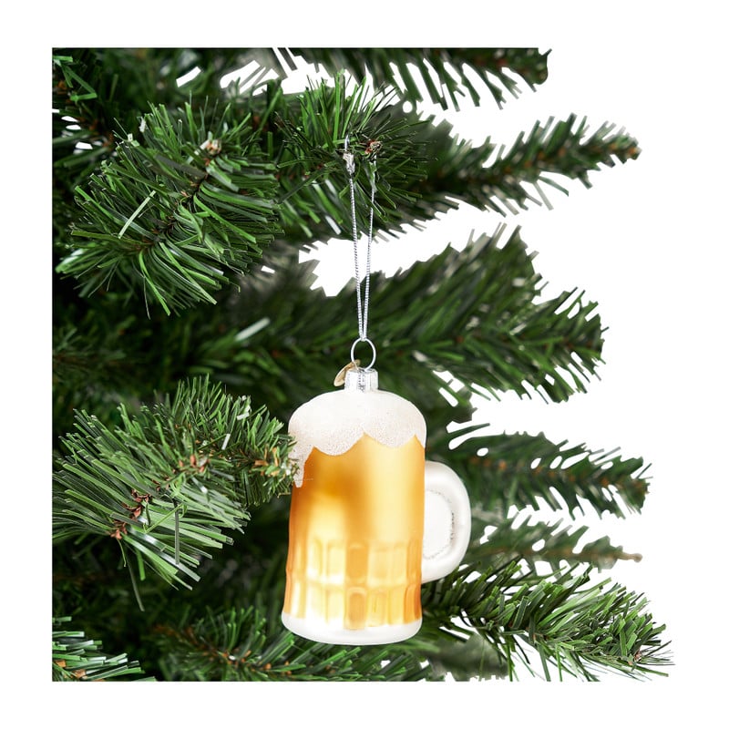 Kersthanger bierglas - 10 cm