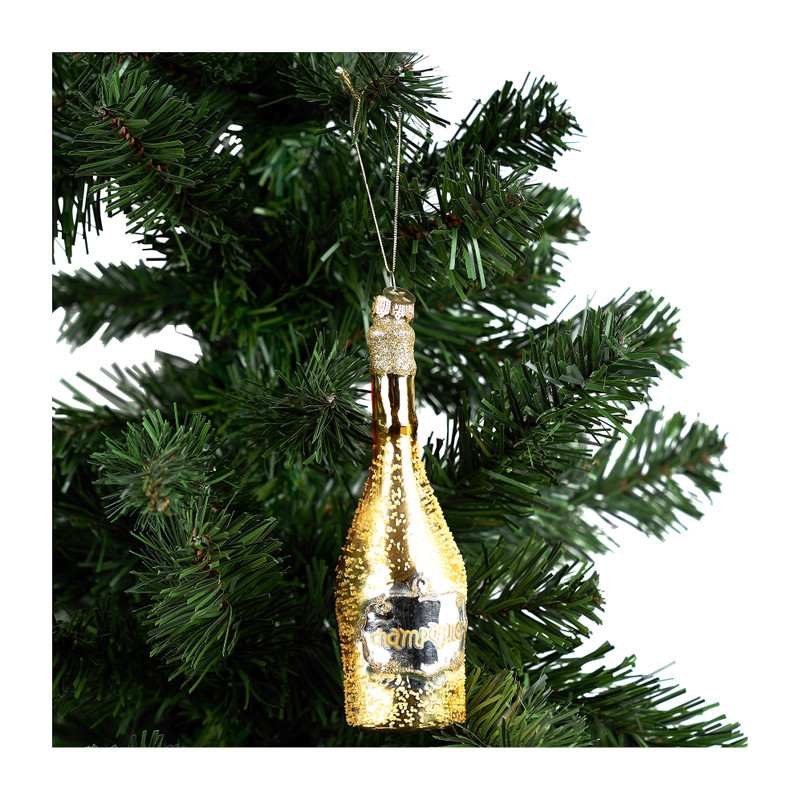 Kersthanger champagne - 17 cm