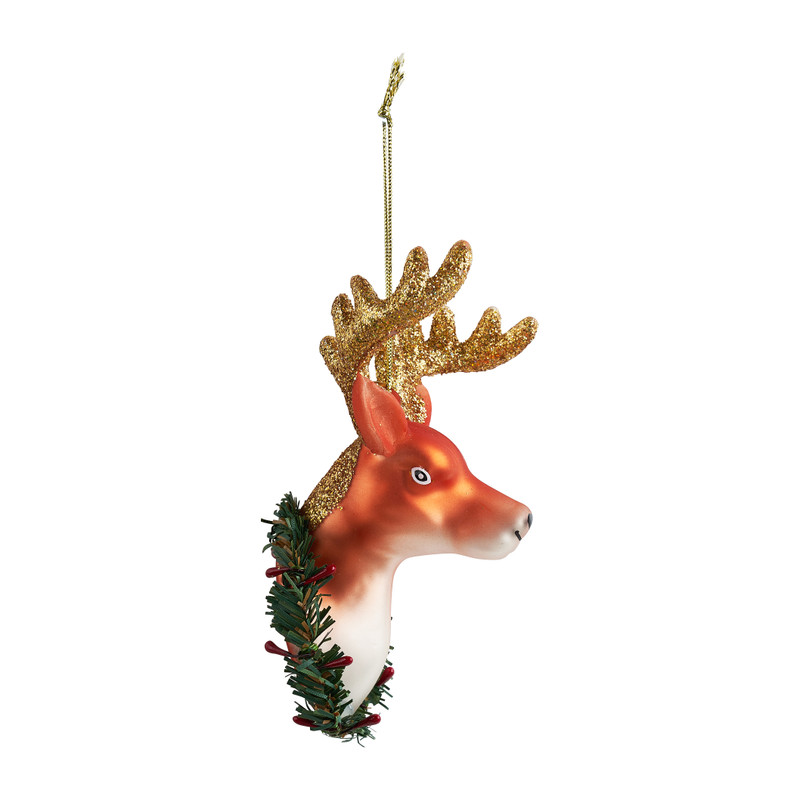 Kersthanger rendier - 12 cm