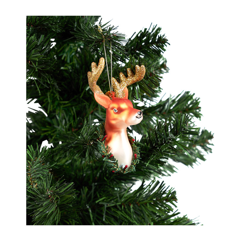 Kersthanger rendier - 12 cm