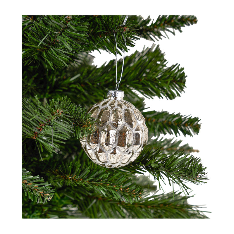 Kerstbal met antiek look 