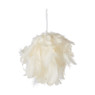 Hanger veren - wit - ø6 cm