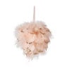 Kersthanger veren - roze - ø11 cm