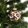 Kerstbal luipaard - diverse varianten - 7 cm