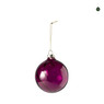 Kerstbal rood glas - diverse varianten - ⌀8 cm