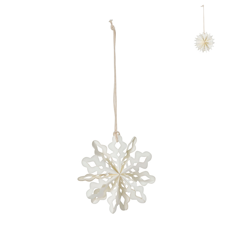 Papieren sneeuwvlok - diverse varianten - ⌀10 cm 