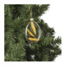 Kersthanger droogbloem - geel - 8.3x12 cm