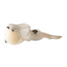 Vogel op clip - beige