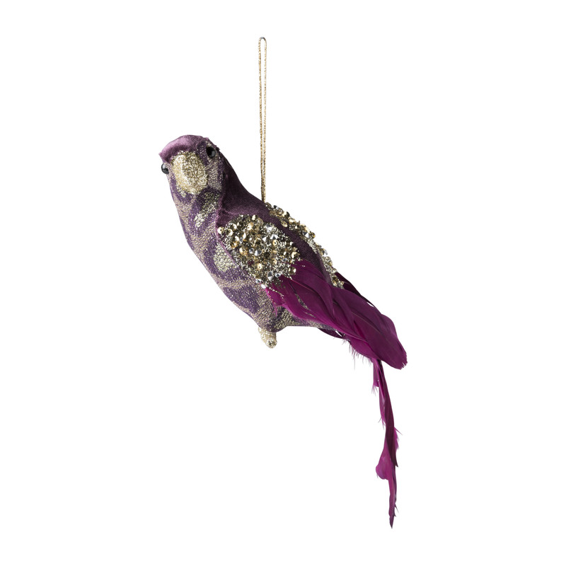 Hanger papegaai - paars - cm Xenos