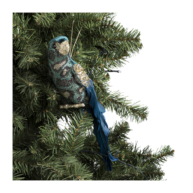 Hanger papegaai - groen - 28 cm