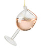 Kersthanger wijnglas - rose