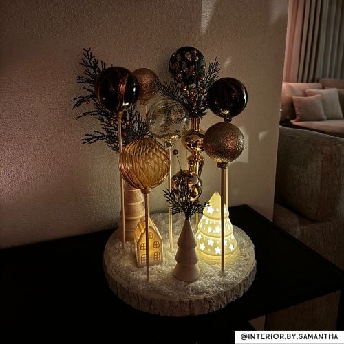 Kersthanger huisje - lichtgevend - wit 