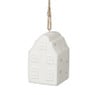 Kersthanger huisje - lichtgevend - wit 