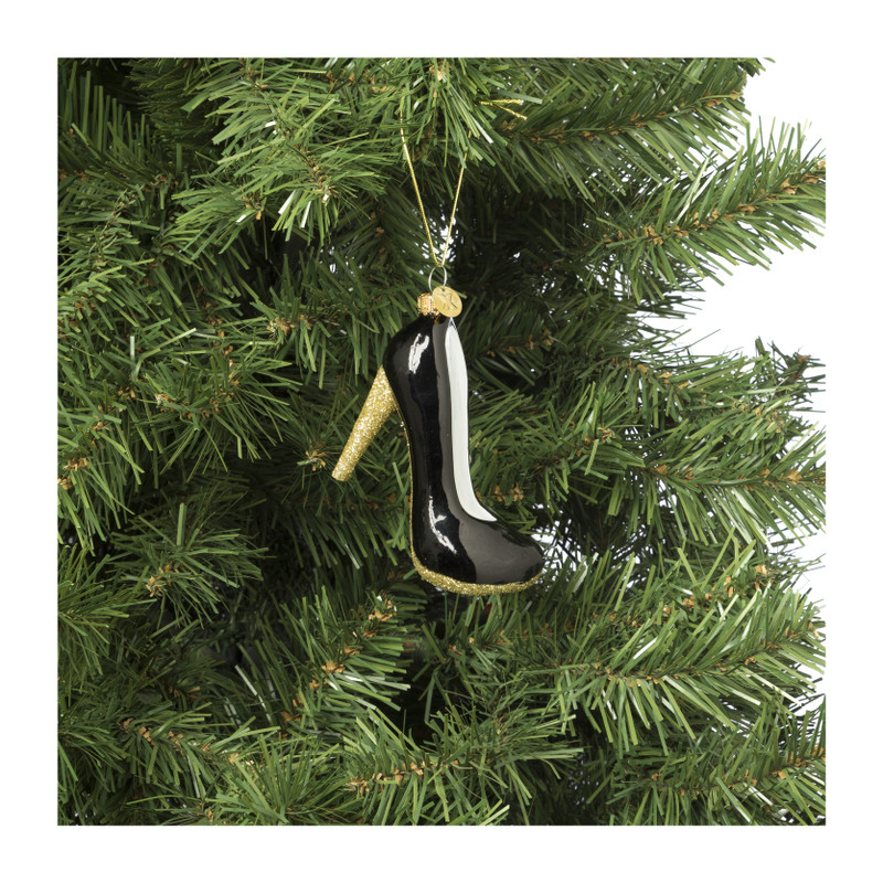 Kersthanger pump - diverse kleuren - 11x6.7x4.1 cm