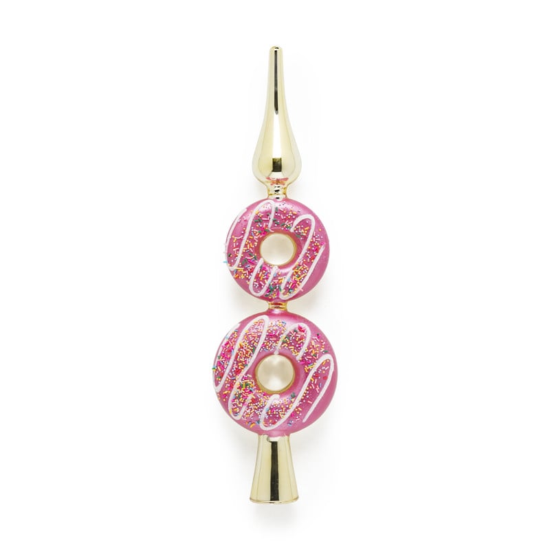Piek donut - roze/goudkleurig - 10x3.5x31 cm