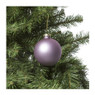 Kerstbal mat paars - 8 cm