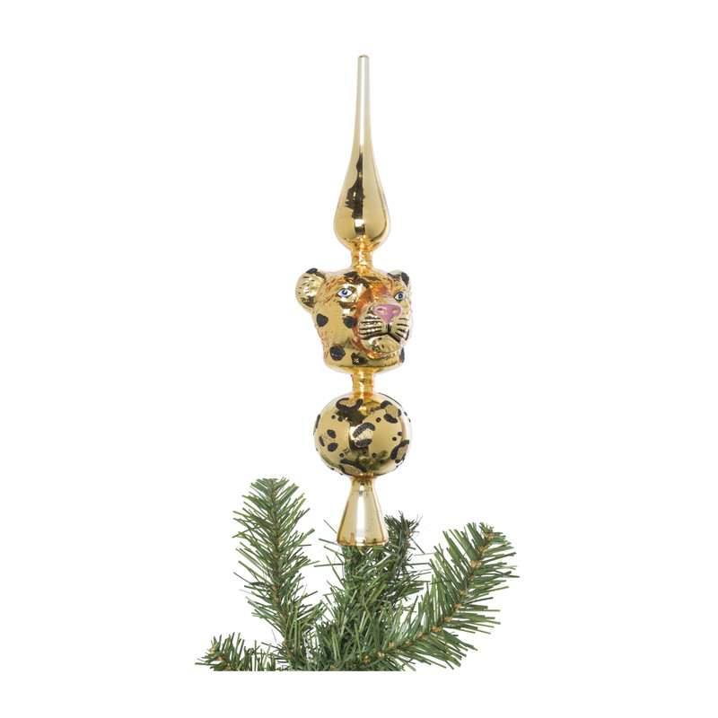 Piek panter - goudkleurig - 7.5x7.5x30 cm