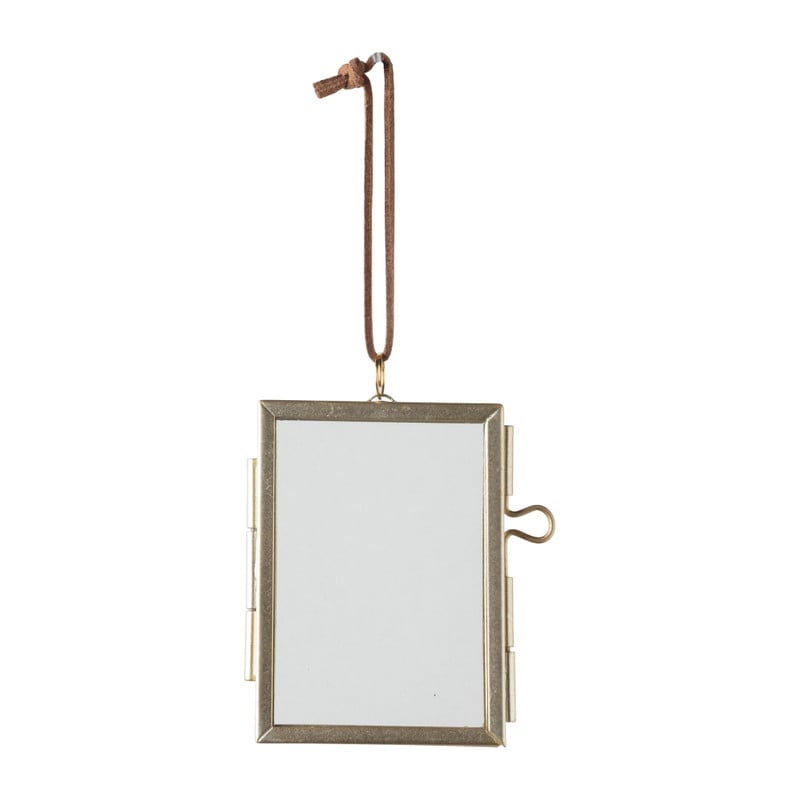 Kersthanger fotolijstje - goud - 5x7cm