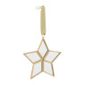 Kersthanger ster spiegel - goud  