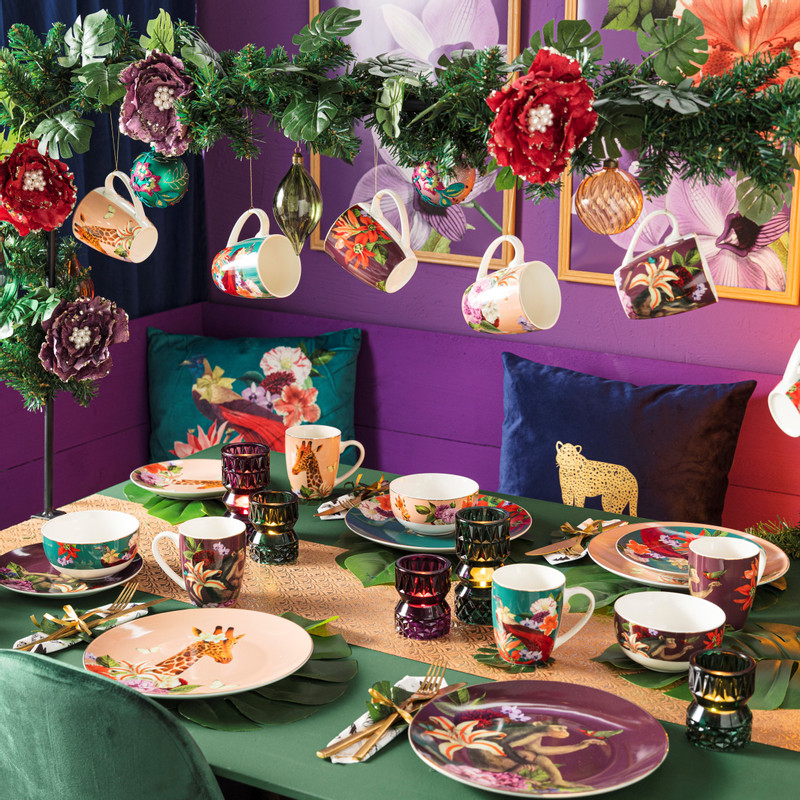 Kerstbal gedraaid glas - geel 