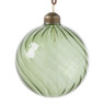 Kerstbal gedraaid glas - groen