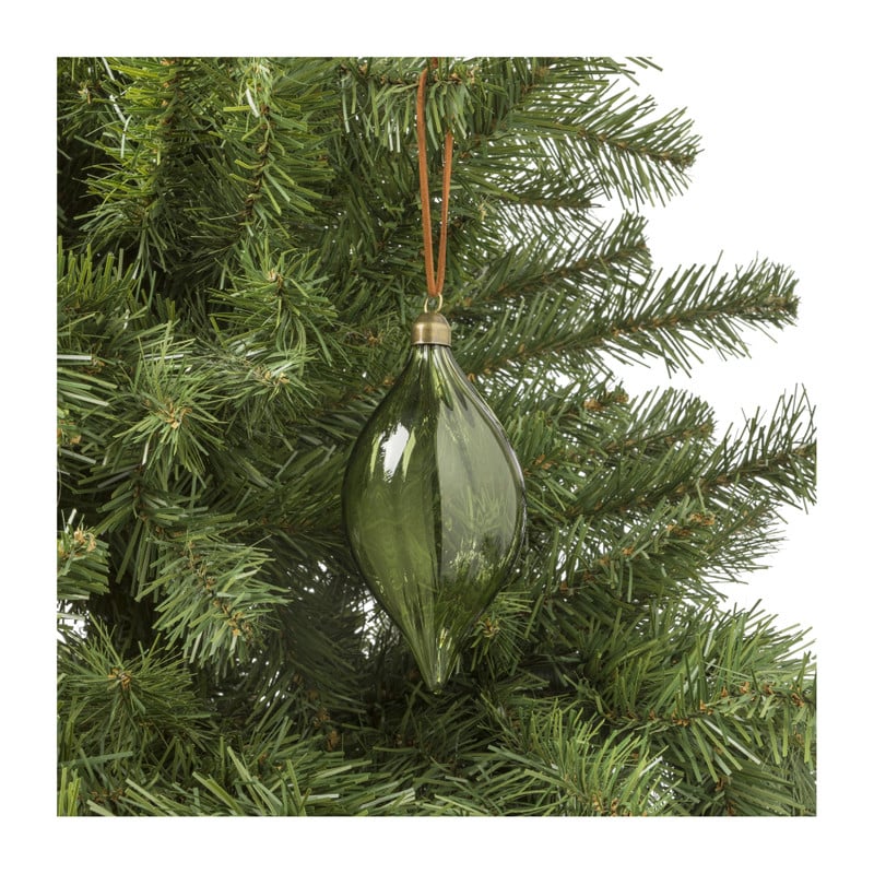 Kerstbal druppel - groen