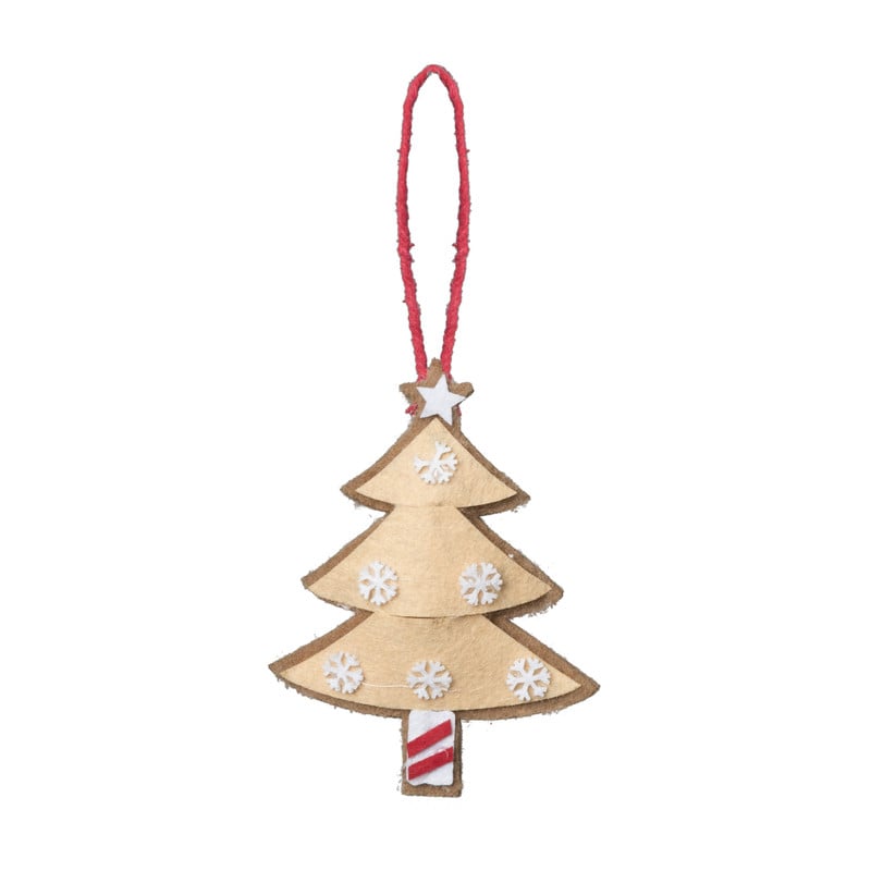 Kersthanger kerstboom - diverse varianten - 13x7.5x1 cm