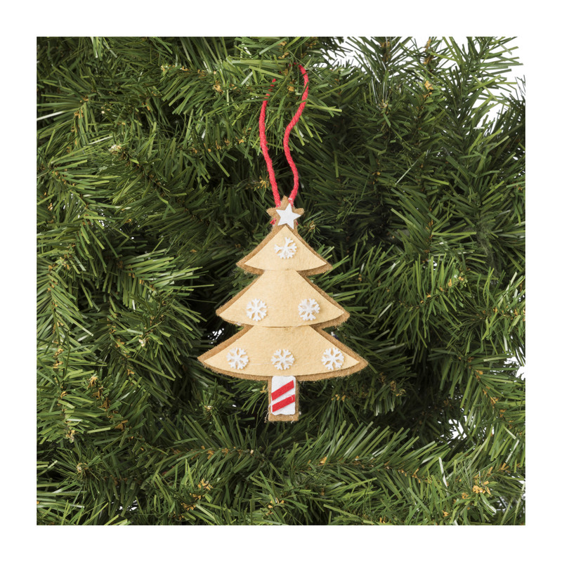 Kersthanger kerstboom - diverse varianten - 13x7.5x1 cm