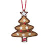 Kersthanger kerstboom - diverse varianten - 13x7.5x1 cm