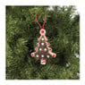 Kersthanger kerstboom - diverse varianten - 13x7.5x1 cm