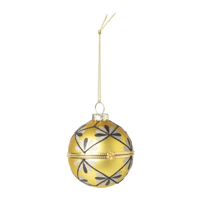 Kerstbal faberge - goud -ø6 cm 