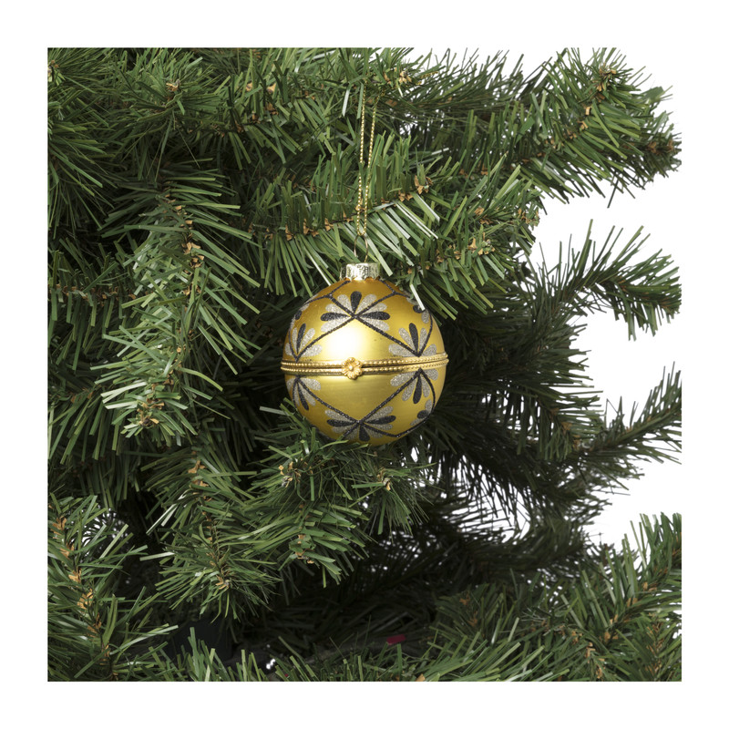Kerstbal faberge - goud -ø6 cm 