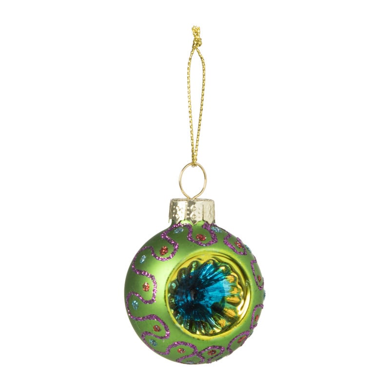 Kerstbal boho mini - diverse varianten - ø4 cm