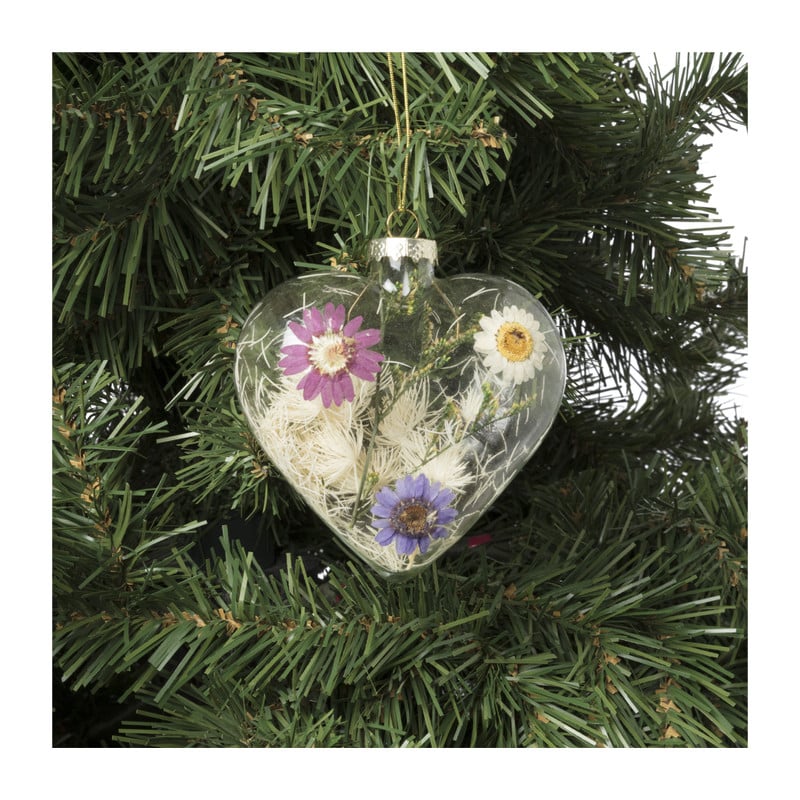 Kersthanger hart - droogbloem