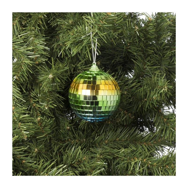 Kersthanger discobal boho - diverse kleuren - ø8x8 cm