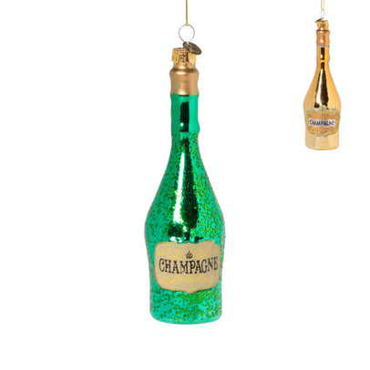 Kersthanger champagne - diverse varianten - ø4.5x15.5 cm