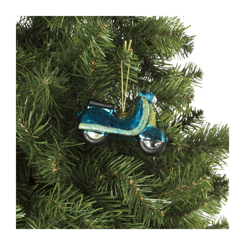 Kersthanger scooter - glas - 7x10.5x4.2 cm