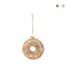 Kersthanger donut - diverse varianten - 9.3x9x3.5 cm