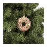 Kersthanger donut - diverse varianten - 9.3x9x3.5 cm