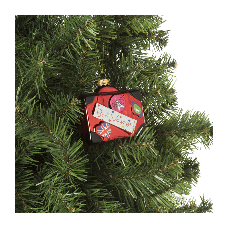 Kersthanger koffer - diverse varianten - 7x8x3 cm