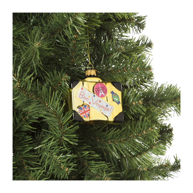 Kersthanger koffer - diverse varianten - 7x8x3 cm