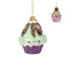 Kersthanger cupcake - diverse varianten - ø7x10 cm