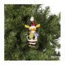 Kersthanger rendier santa - glas - 14.5x7.5x4.4 cm
