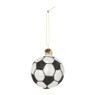 Kersthanger voetbal - glas - ø7x6.7 cm