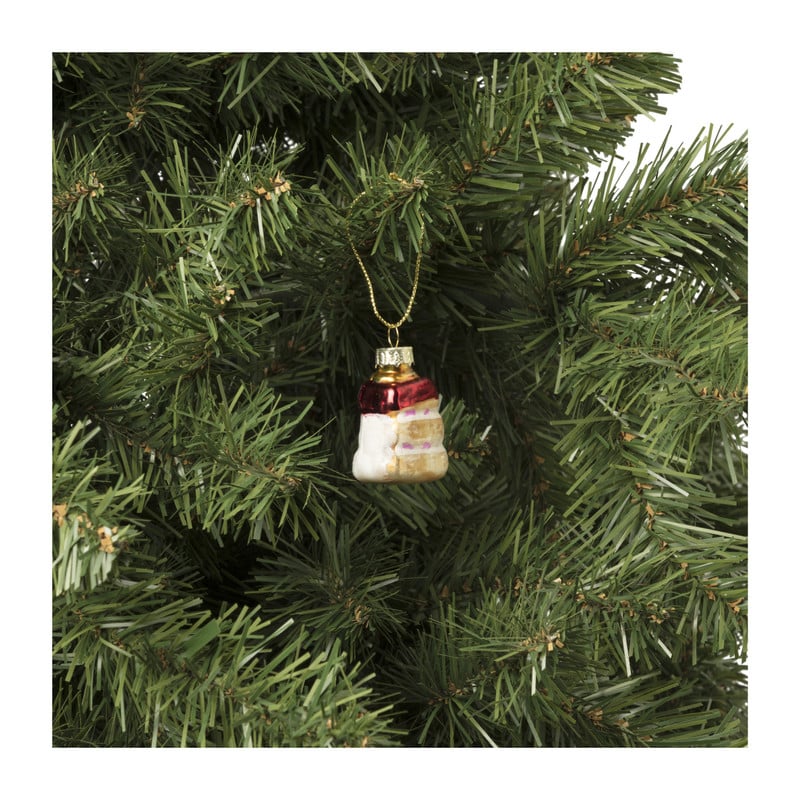 Kersthanger mini cake - set van 3 - 4 cm