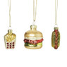 Mini kersthanger food - set van 3 - 5 cm