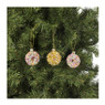 Mini kersthanger donut - set van 3 - ø4.5 cm