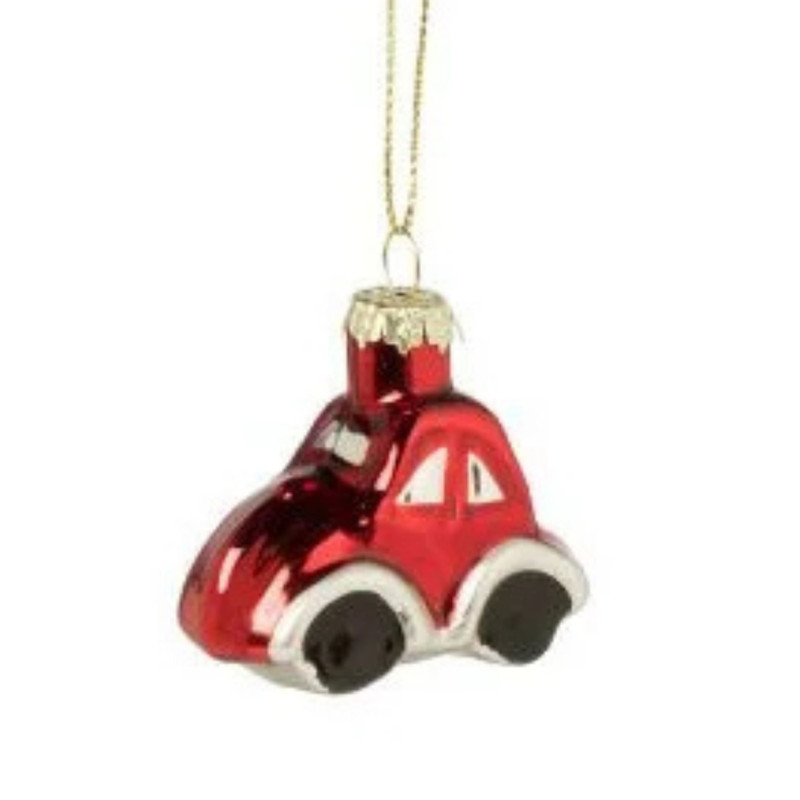 Kersthanger mini auto - set van 3 - 5 cm